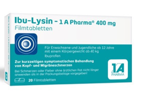 IBU-LYSIN 1A Pharma 400 mg tabletki powlekane, 20 kapsułek