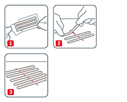 LEUKOPLAST Leukosan Strip sterylny 6x38 mm/6x75 mm, 9 szt