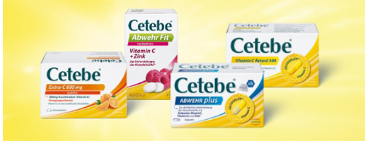 CETEBE Witamina C kapsułki o powolnym uwalnianiu 500 mg, 60 szt