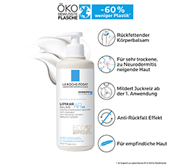 ROCHE-POSAY Lipikar Baume AP+ butelka M Eco, 400 ml