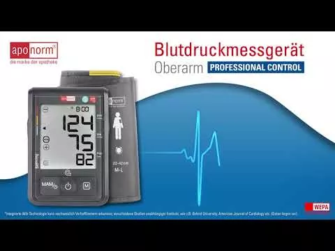Film o produkcie ciśnieniomierz naramienny aponorm® Professional Control, 1 szt
