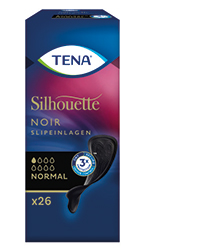 TENA SILHOUETTE Wkładki higieniczne normal noir, 26 szt