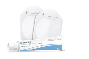 ANESDERM 25 mg/g + 25 mg/g kremu + 2 plastry, 5 g