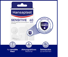 HANSAPLAST Hipoalergiczne paski Sensitive Plaster, 40 szt