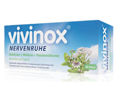 VIVINOX Nerve Rest Baldr.+Mel.+Passion.Calm.Drag., 100 szt