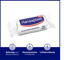 HANSAPLAST elastyczna taśma mocująca, krepowana 8 cm x 4 m, 1 szt