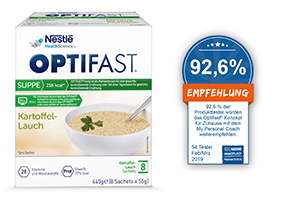 OPTIFAST Zupa ziemniaczana z pora w proszku, 8X55 g