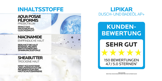 ROCHE-POSAY Olejek pod prysznic i do kąpieli Lipikar AP+, 750 ml
