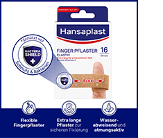 HANSAPLAST Elastyczne paski gipsowe na palce, 16 szt