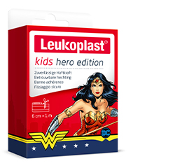 LEUKOPLAST dziecięca gipsowa bohaterka Wonder Woman 6 cmx1 m, 1 szt