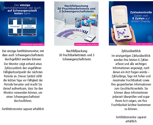 CLEARBLUE Paski testowe do monitorowania płodności 30+3, 33 szt