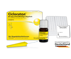 CICLOCUTAN 80 mg/g aktywnego składnika lakieru do paznokci, 3 g