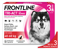 FRONTLINE Tri-Act Drop-on roztwór dla psów o masie ciała 40-60 kg, 3 szt
