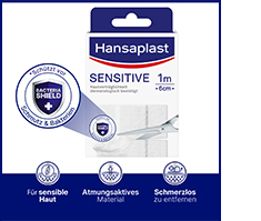 HANSAPLAST Wrażliwy plaster hipoalergiczny 6 cmx1 m, 1 szt