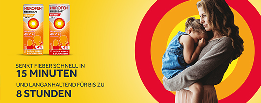 NUROFEN Sok przeciwgorączkowy i przeciwbólowy Junior Truskawka 40 mg/ml, 100 ml