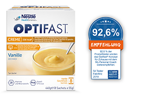 OPTIFAST Home Cream Vanilla Powder, 8X55 g