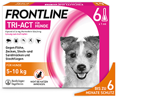FRONTLINE Tri-Act Drop-on roztwór dla psów o masie ciała 5-10 kg, 6 szt