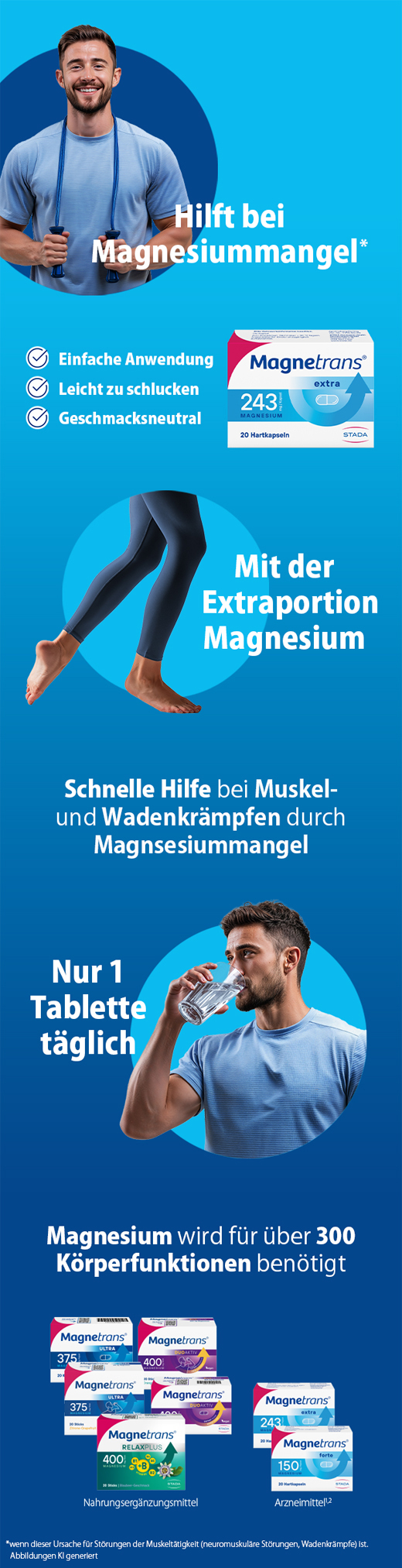 MAGNETRANS kapsułki twarde Extra 243 mg, 100 szt