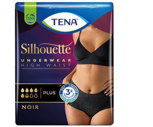 TENA SILHOUETTE plus M noir, 9 szt