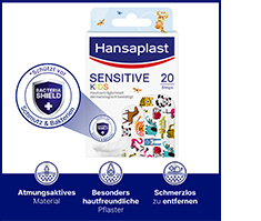 HANSAPLAST Paski gipsowe dla dzieci wrażliwych, 20 szt