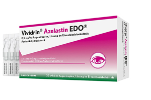 VIVIDRIN Azelastyna EDO 0,5 mg/ml Augentr.Lsg.i.EDP, 20X0,6 ml
