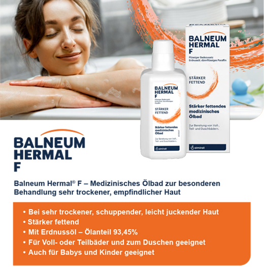 BALNEUM Hermal F płynny dodatek do kąpieli, 2X500 ml