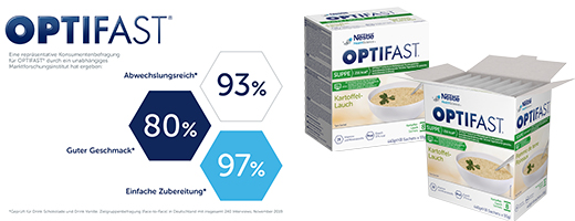 OPTIFAST Zupa ziemniaczana z pora w proszku, 8X55 g