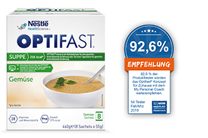 OPTIFAST Zupa warzywna w proszku, 8X55 g
