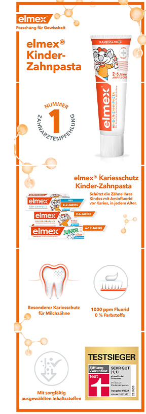 ELMEX Składana pasta do zębów dla dzieci, 50 ml