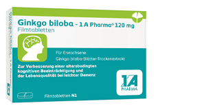 GINKGO BILOBA-1A Pharma 120 mg tabletki powlekane, 60 kapsułek