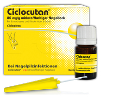 CICLOCUTAN 80 mg/g aktywnego składnika lakieru do paznokci, 3 g
