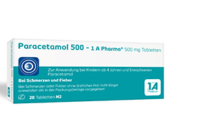 PARACETAMOL 500-1A Pharma tabletki, 20 szt