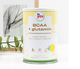 FOR YOU BCAA+glutamina Energy & Recovery Lemon, 480 g