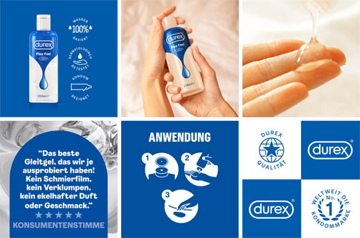DUREX lubrykant na bazie wody Play Feel, 250 ml