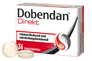 DOBENDAN Pastylki do ssania Direct Flurbiprofen 8,75 mg, 36 szt