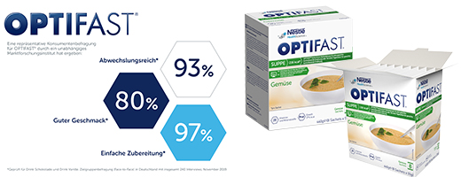 OPTIFAST Zupa warzywna w proszku, 8X55 g