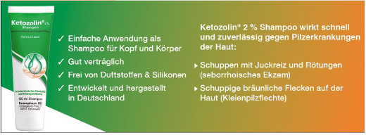 KETOZOLIN Szampon 2%, 60 ml