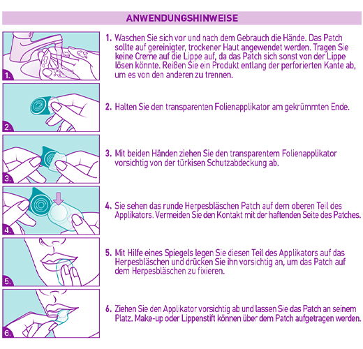 COMPEED Aplikator plastrów na opryszczkę HRA, 15 szt