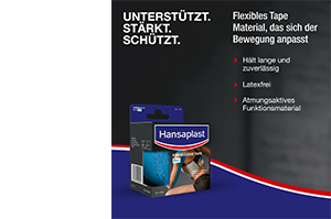 HANSAPLAST Sportowa taśma kinezjologiczna 5 cm x 5 m niebieska, 1 szt