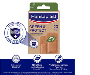 HANSAPLAST Zielony & Ochronne paski gipsowe, 20 szt