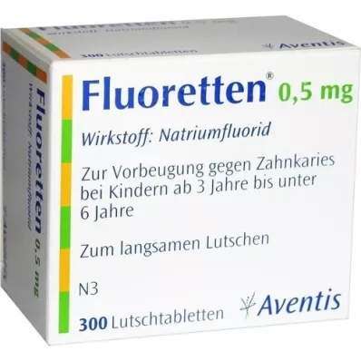 FLUORETTEN Tabletki 0,5 mg, 300 szt