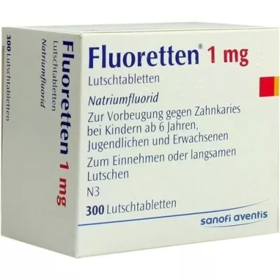 FLUORETTEN Tabletki 1,0 mg, 300 szt