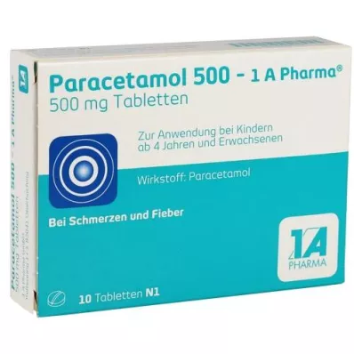 PARACETAMOL 500-1A Pharma tabletki, 10 szt