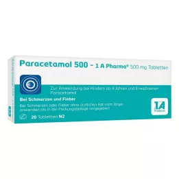 PARACETAMOL 500-1A Pharma tabletki, 20 szt
