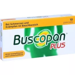 BUSCOPAN plus czopki 10 mg/800 mg, 10 szt