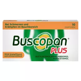 BUSCOPAN plus czopki 10 mg/800 mg, 10 szt