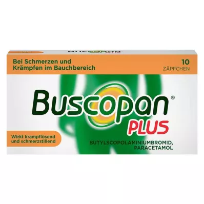 BUSCOPAN plus czopki 10 mg/800 mg, 10 szt BUSCOPAN plus czopki 10 mg/800 mg, 10 szt