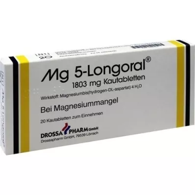 MG 5 LONGORAL Tabletki do żucia, 20 szt