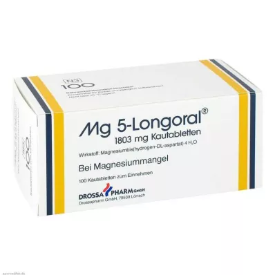 MG 5 LONGORAL Tabletki do żucia, 100 szt MG 5 LONGORAL Tabletki do żucia, 100 szt