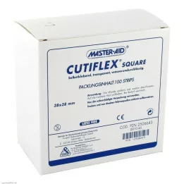 CUTIFLEX Plaster foliowy kwadrat 38x38 mm MasterAid, 100 szt